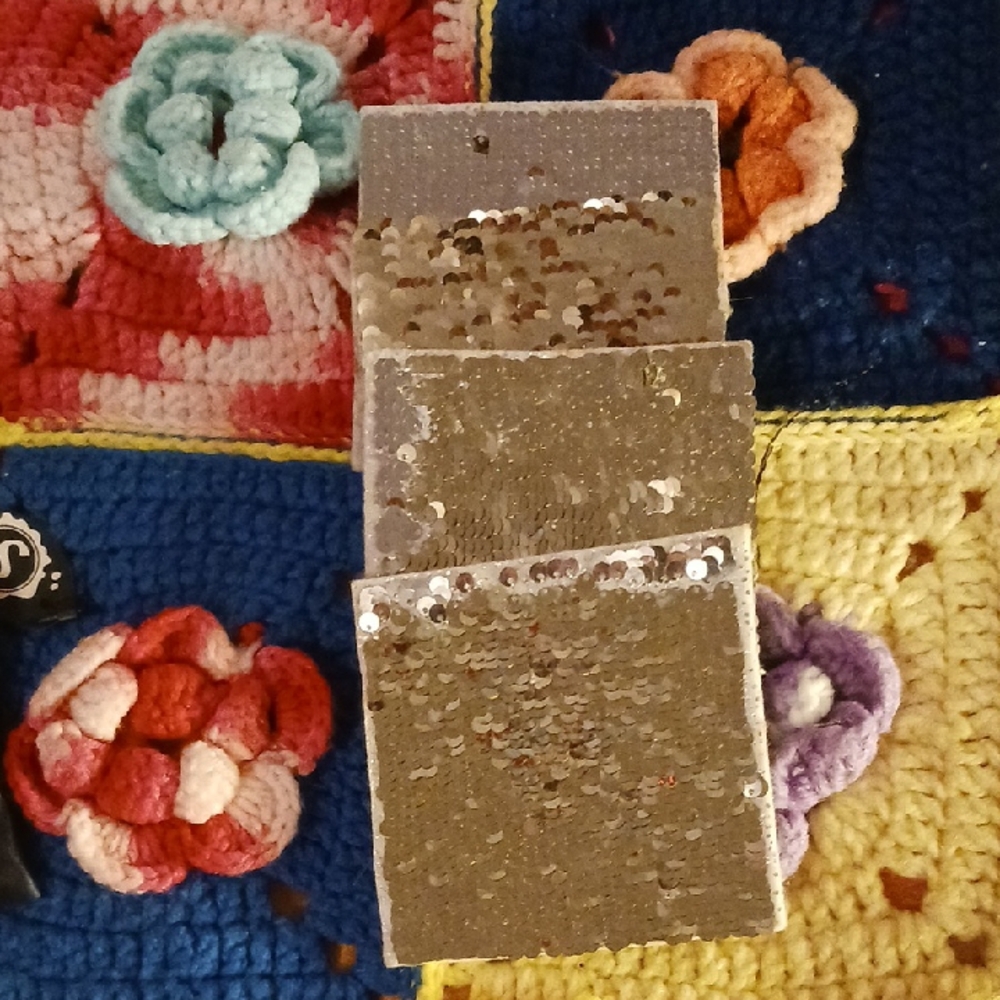 Gold Sequin Coasters